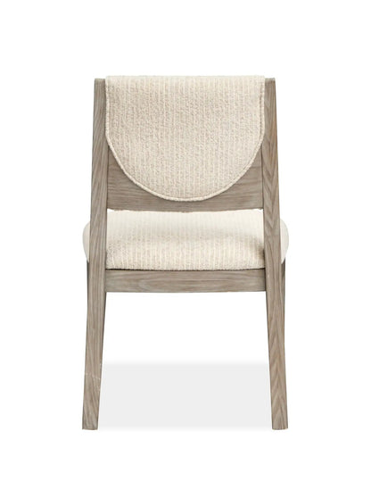 Braelyn Upholstered Side Chair set of 2 with beige fabric and natural wood frame on Tampa Home & Garden Store