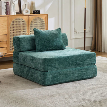 Convertible Floor Sofa Bed with Fixed Frame