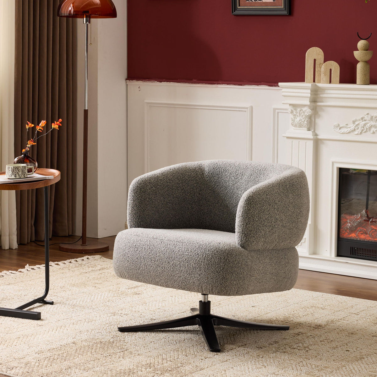 Cozy Cuddle Swivel Chair and Breathable Fabric