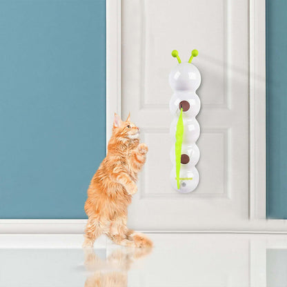 Smart Interactive Cat Toy with Moving Tail, white tunnel, neon green tail, rechargeable on Tampa Home & Garden Store