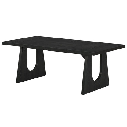 Dining Large Rectangular Kitchen & Dinner Table black wood HouseOfZazla on Tampa Home & Garden Store
