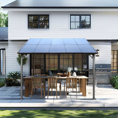 Wall Mounted Outdoor Pergola Gazebo Heavy Duty