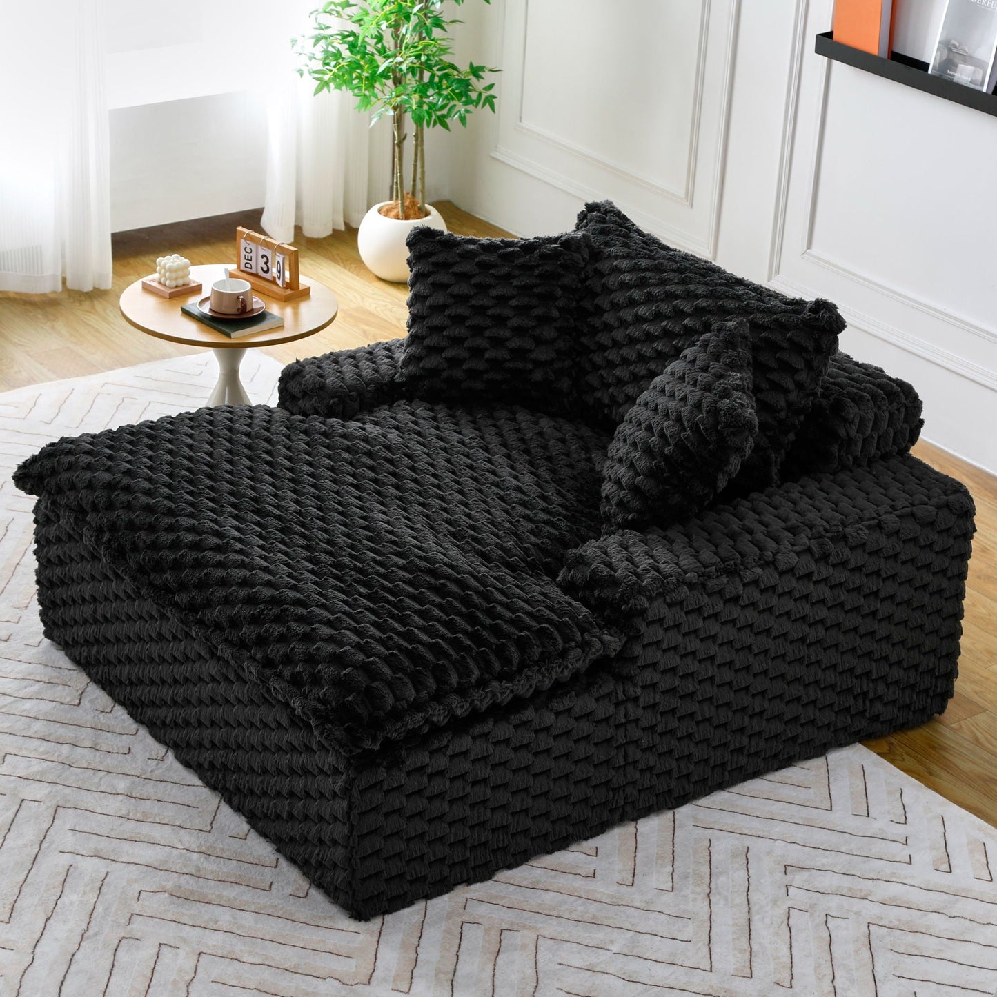 Harbor Luxury Sofa in Turtle Fleece Fabric