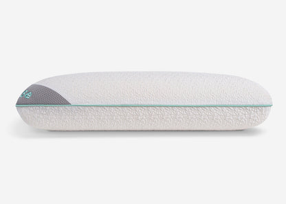 BedGear Rise Multiposition Pillow backrest pillow, cream textured fleece with teal trim on Tampa Home & Garden Store