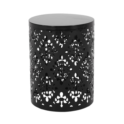Modern Metal Outdoor End Table For The Patio