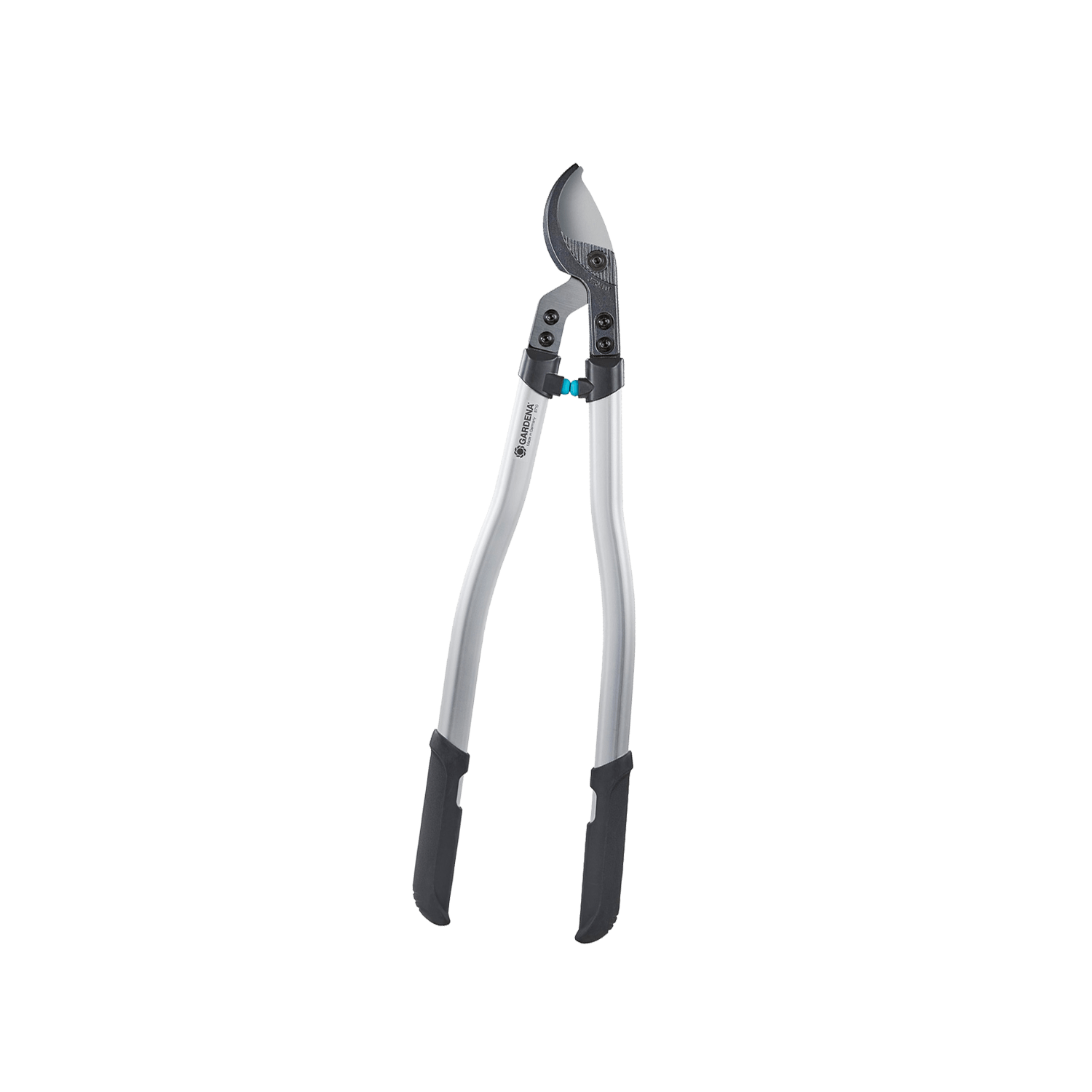 Pruning lopper PremiumCut 700 B by Gardena with curved blade and silver aluminum handles on Tampa Home & Garden Store