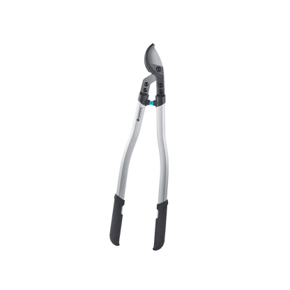 Pruning lopper PremiumCut 700 B by Gardena with curved blade and silver aluminum handles on Tampa Home & Garden Store