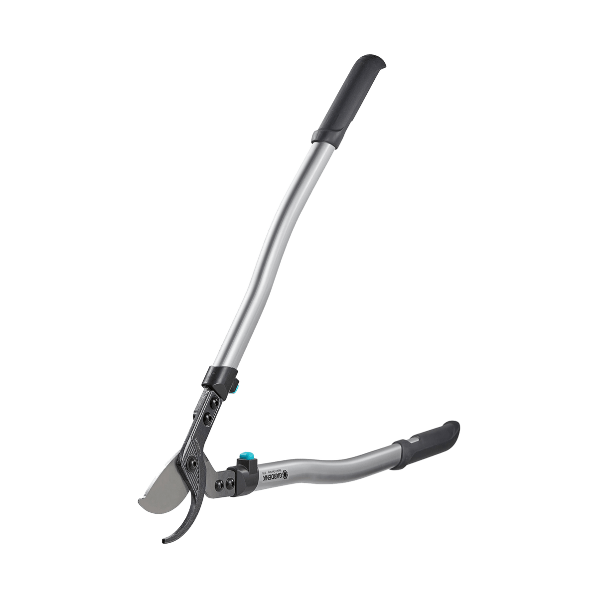 Gardena PremiumCut 700B pruning lopper with long silver steel handles and black grips on Tampa Home & Garden Store