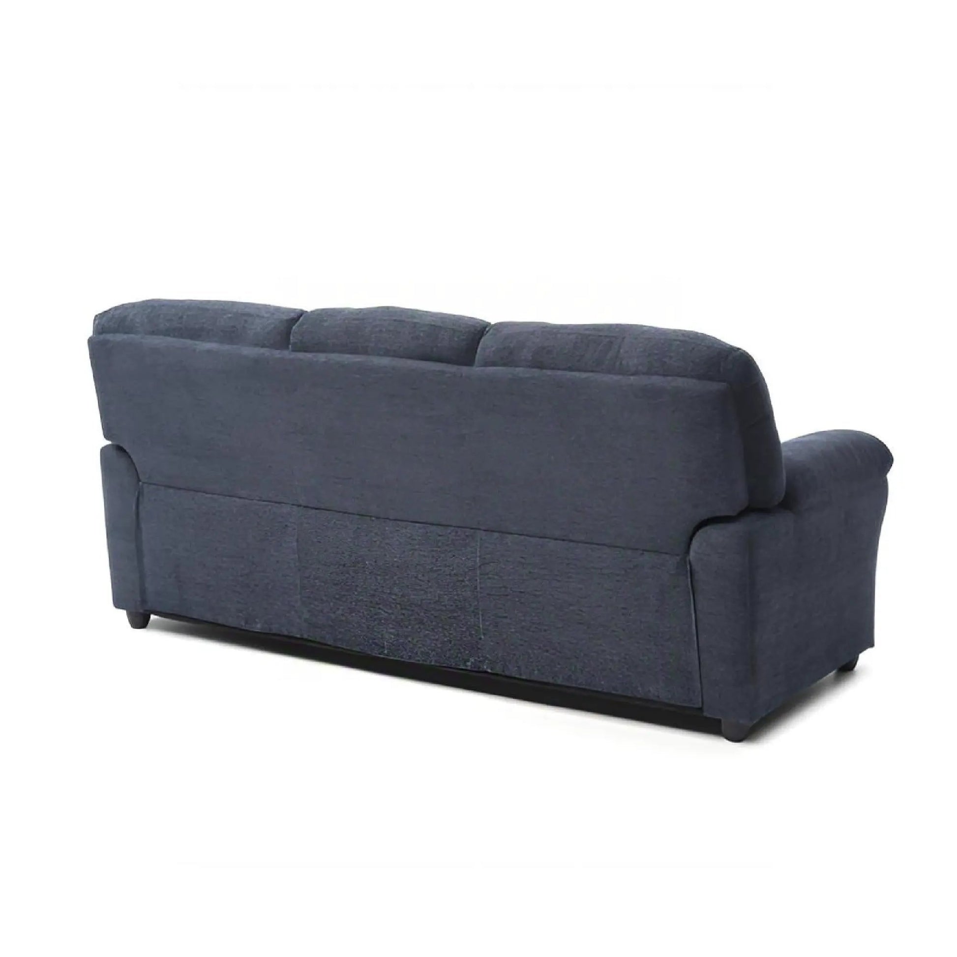 Hamilton sofa with nailhead trim, navy fabric stationary sofa by Unique Piece Furniture on Tampa Home & Garden Store