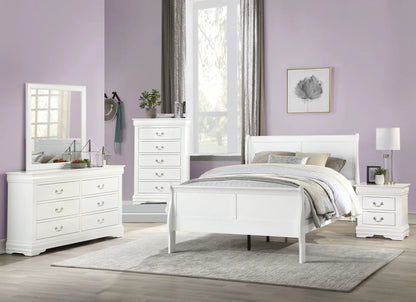 Louis Philippe Sleigh Style Bed Timeless Finish