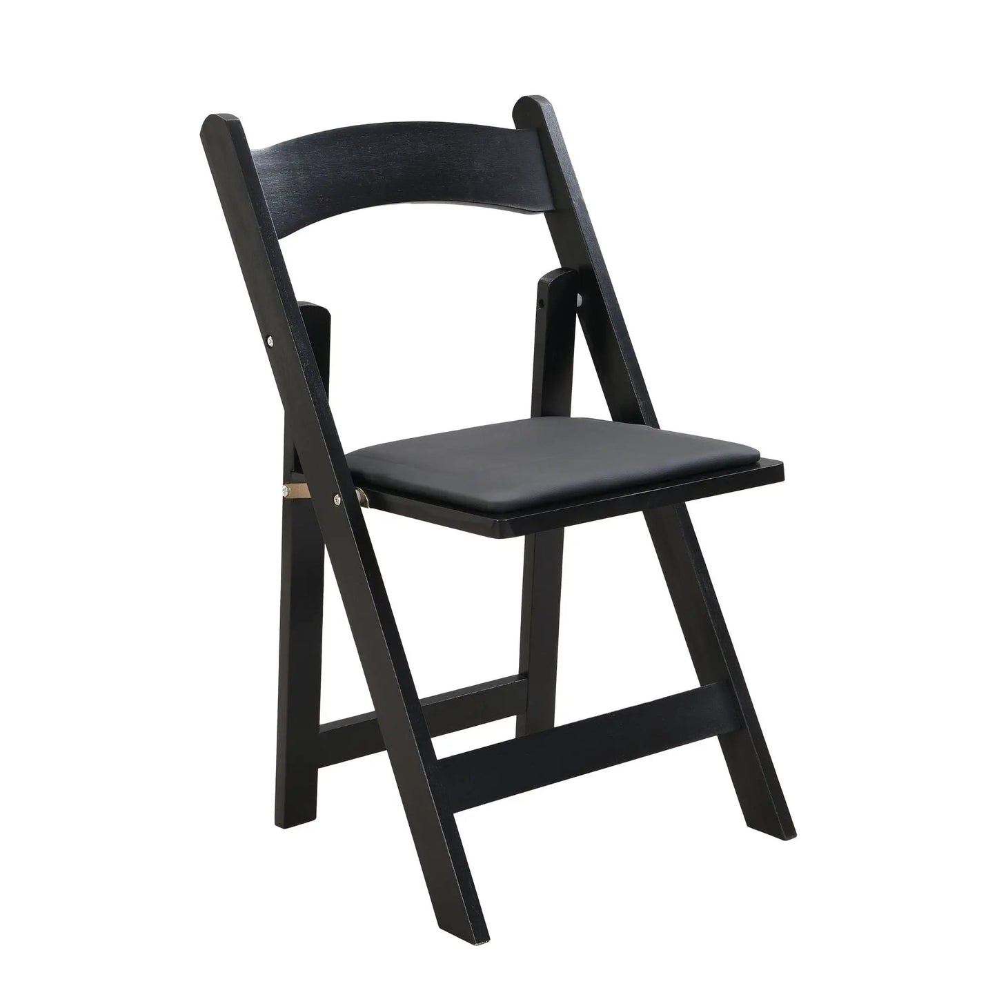 Solid Wood Upholstered Folding Chairs Dining Set