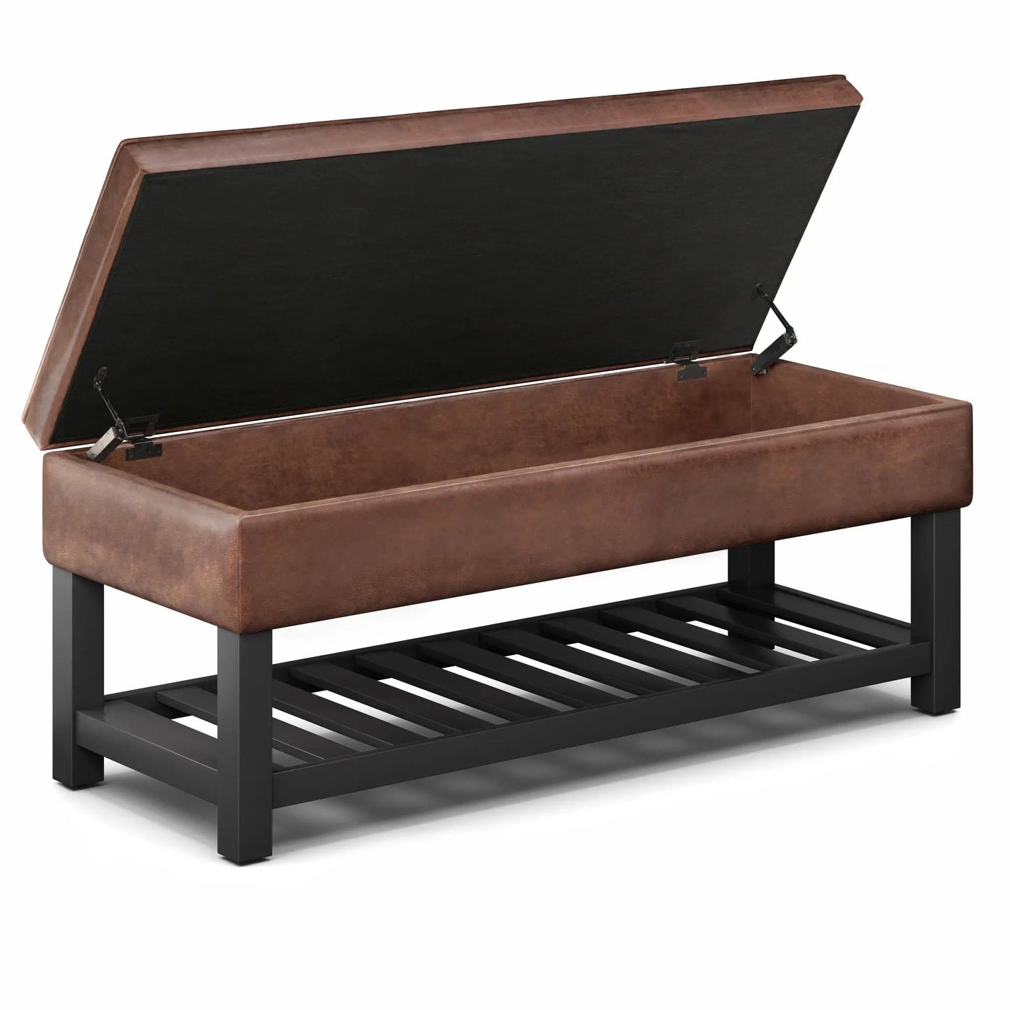 Cosmopolitan Storage Ottoman Bench Open Bottom