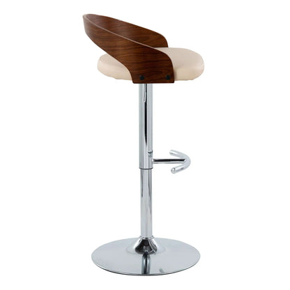 Grotto Contemporary Adjustable Barstool Swivel