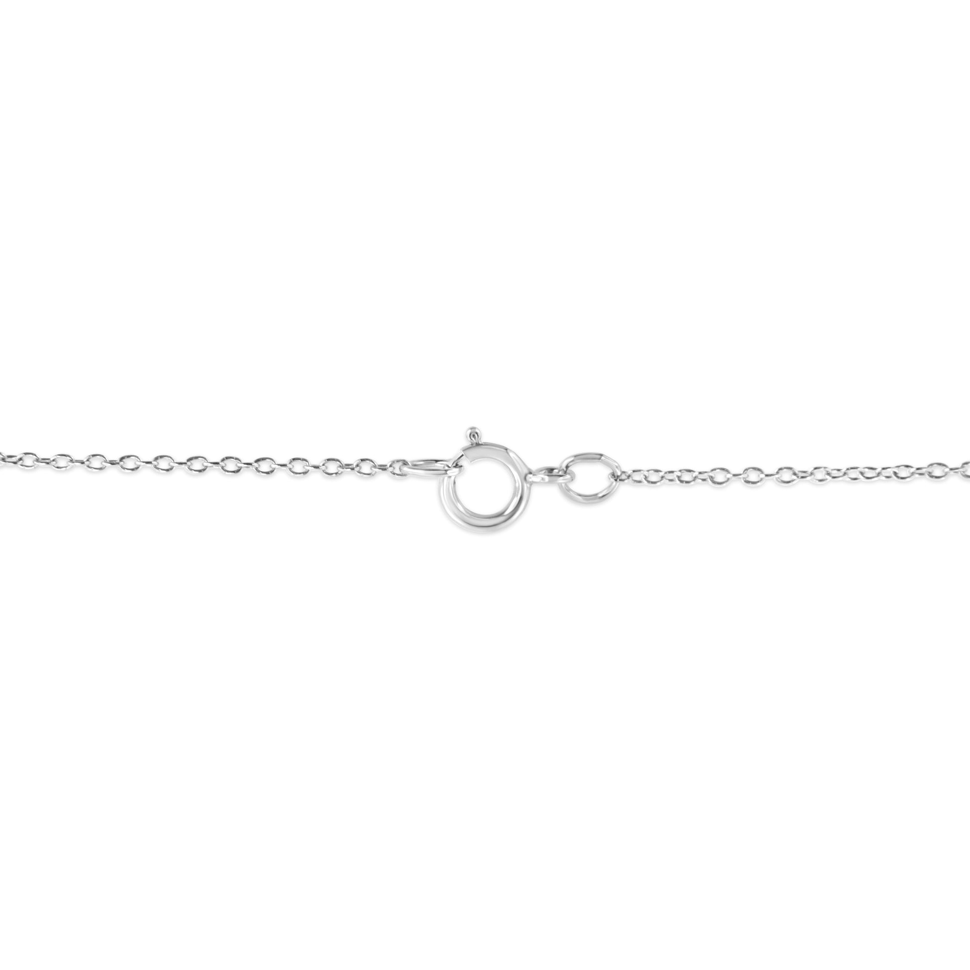 Sterling silver pave-set angel wing double-heart pendant necklace by Bids.com on Tampa Home & Garden Store
