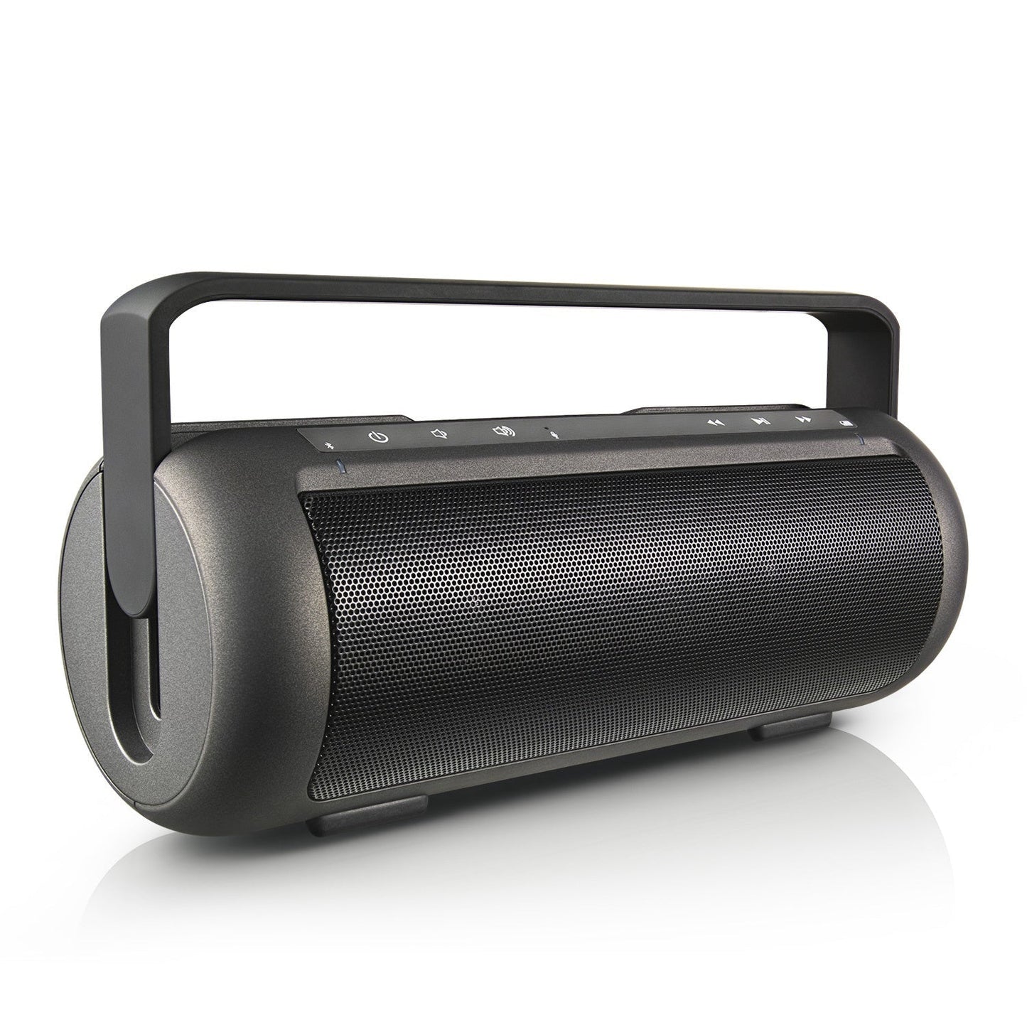 iRola wireless speaker GemGear portable black speaker with carry handle and mesh grille on Tampa Home & Garden Store