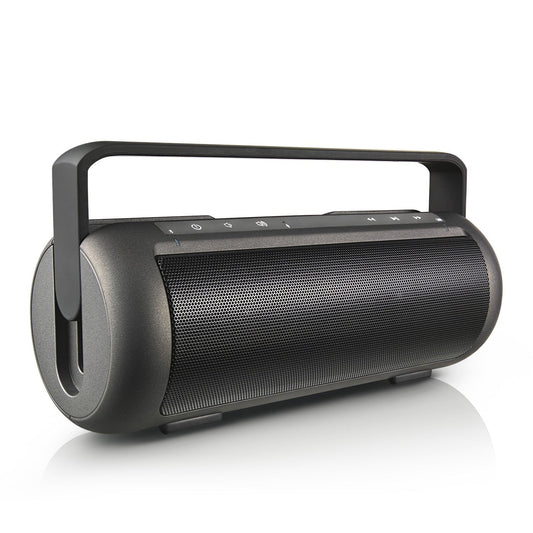 iRola wireless speaker GemGear portable black speaker with carry handle and mesh grille on Tampa Home & Garden Store