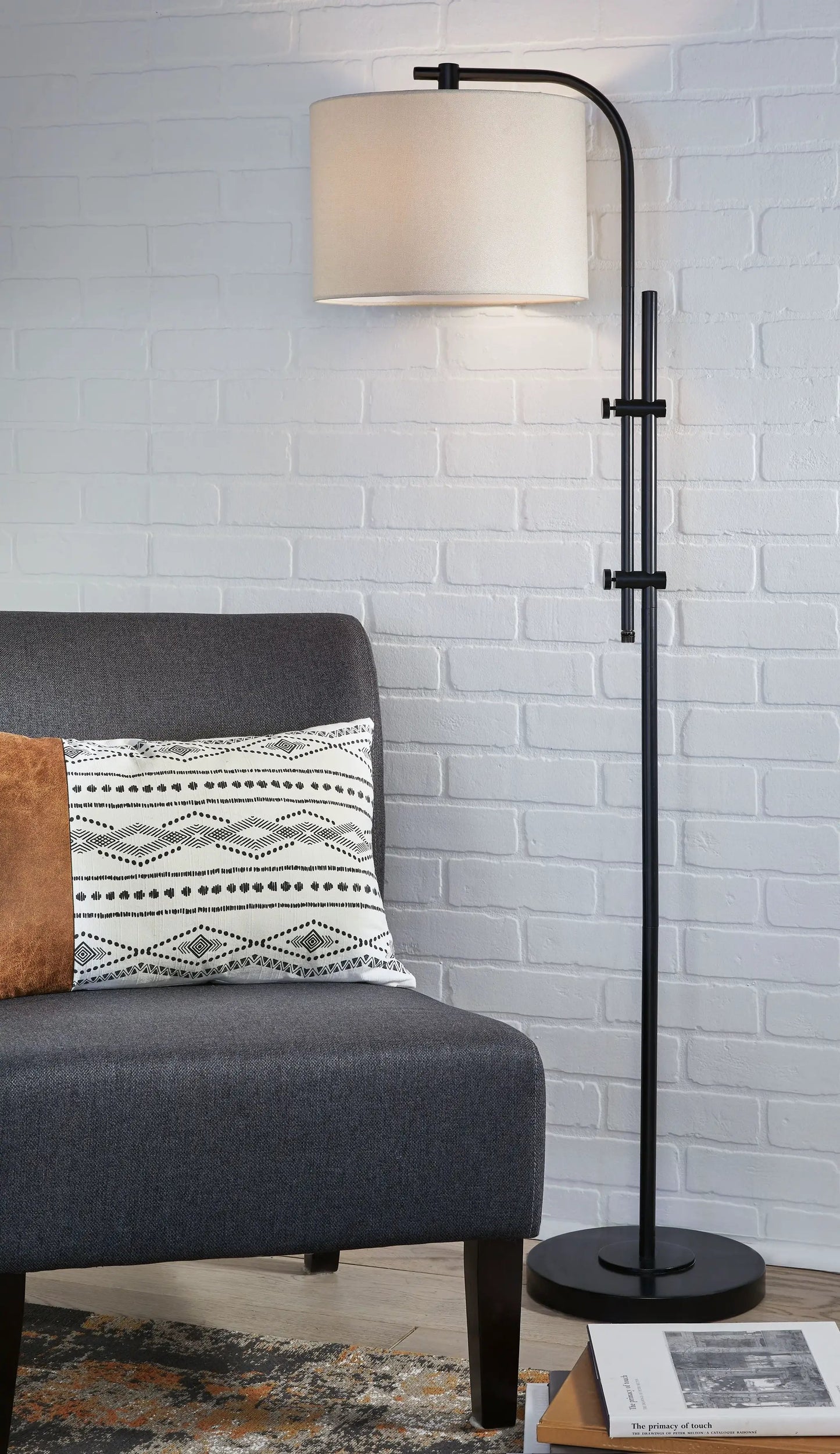 Baronvale Metal Accent Lamp With Drum Shade