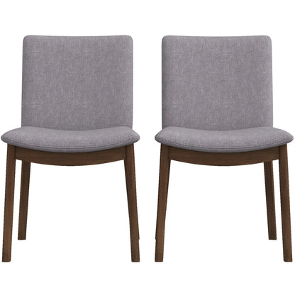 Mid Century Modern Solid Wood Dining Chair Set