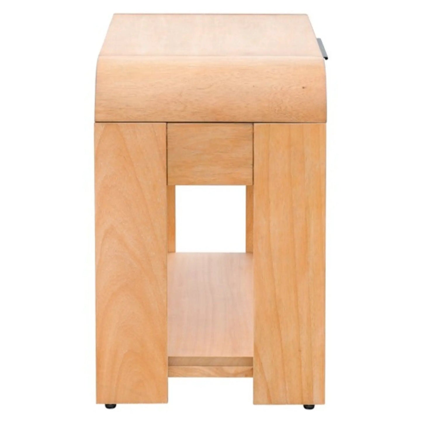 1-drawer waterfall nightstand natural wood mid-century design by Unique Piece Furniture on Tampa Home & Garden Store