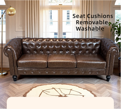 Elegant Tufted Sofa and Luxurious Comfort