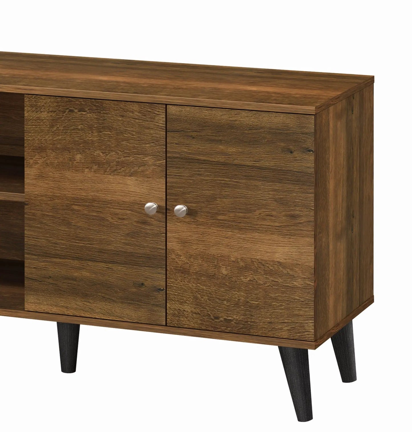 Amidon TV Stand With Storage Shelves and Cabinet