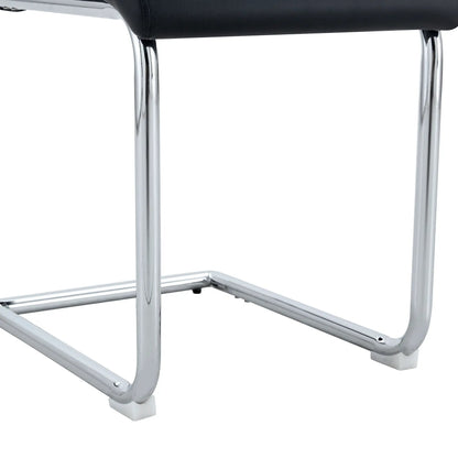 Modern dining chair with high backrest and chrome legs by Unique Piece Furniture on Tampa Home & Garden Store