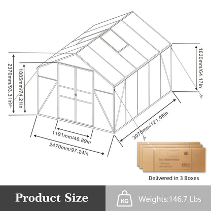 Windproof and All Season Garden Greenhouse