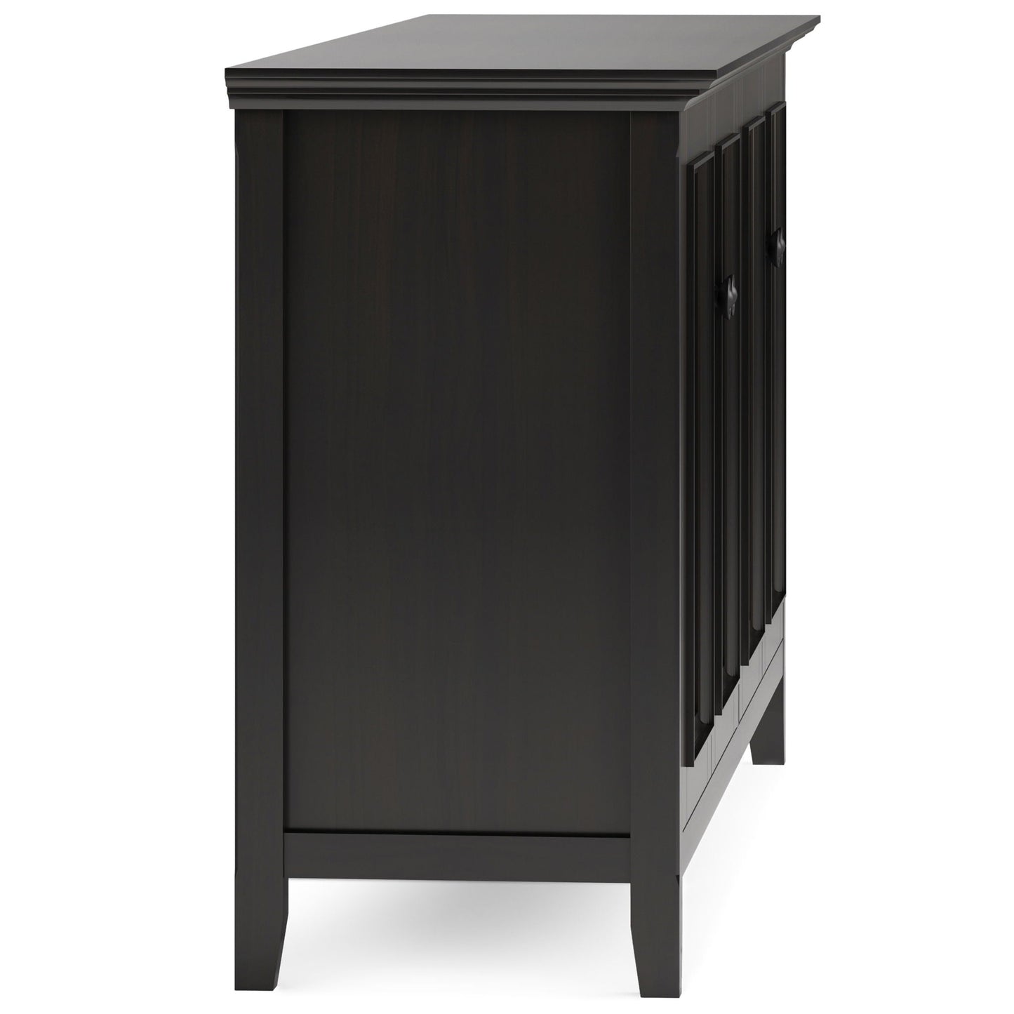 Amherst 4-Door Storage Cabinet in dark espresso finish by HouseOfZazla accent cabinet on Tampa Home & Garden Store