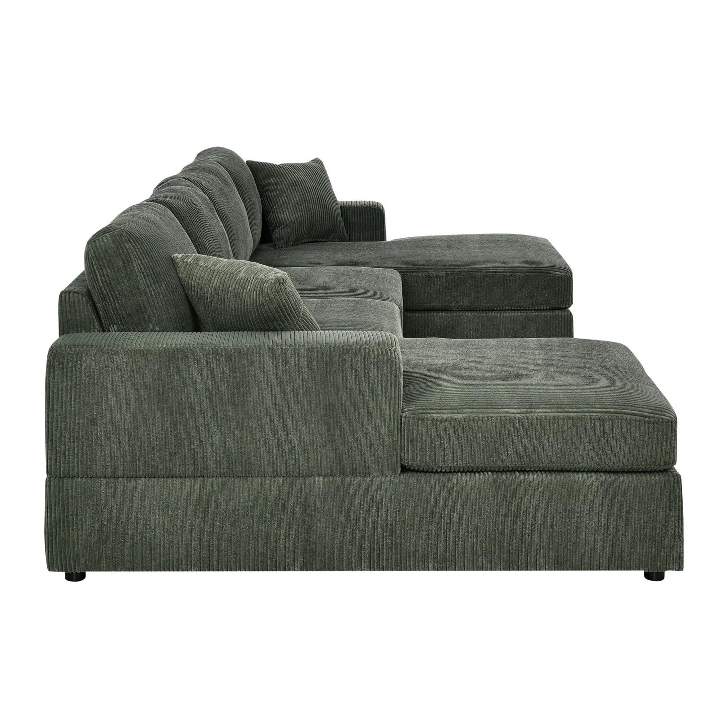 3 Piece Double Chaise Sectional Sofa for Family