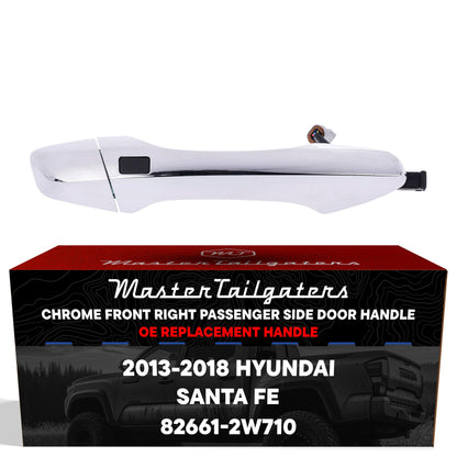 Chrome exterior door handle replacement for Hyundai Santa Fe 2013-2018 front right Master Tailgaters on Tampa Home & Garden Store
