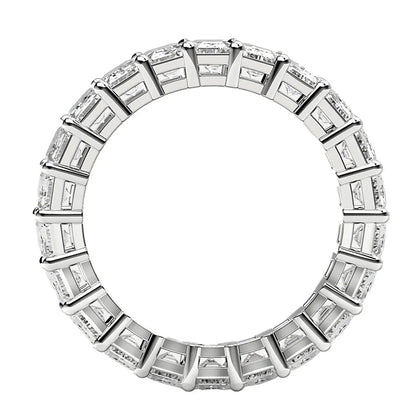 Emerald Cut Lab Grown Diamond Eternity Ring in 14k White Gold, 4 cttw FG/VS2, Bids.com on Tampa Home & Garden Store
