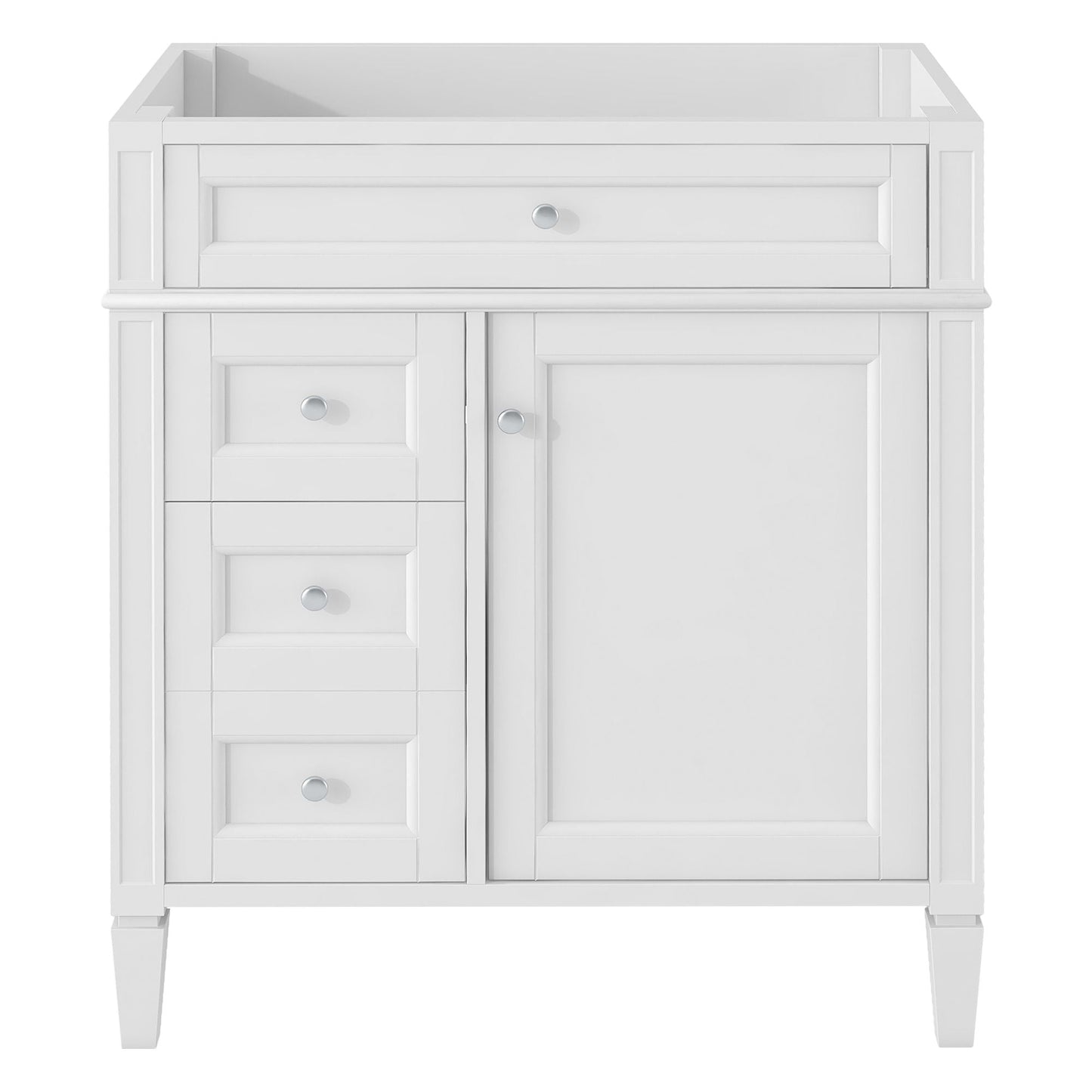 Solid Wood Bathroom Vanity and Two Drawers