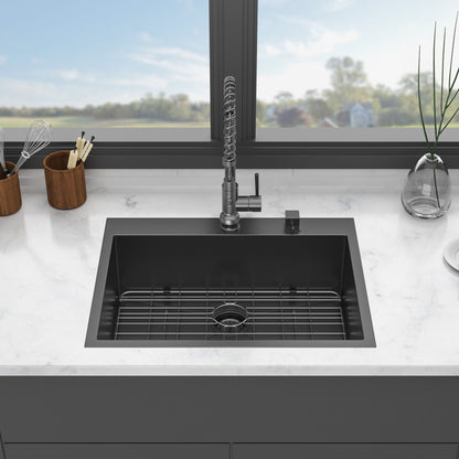 Topmount Sink 16 Gauge and Single Bowl Steel