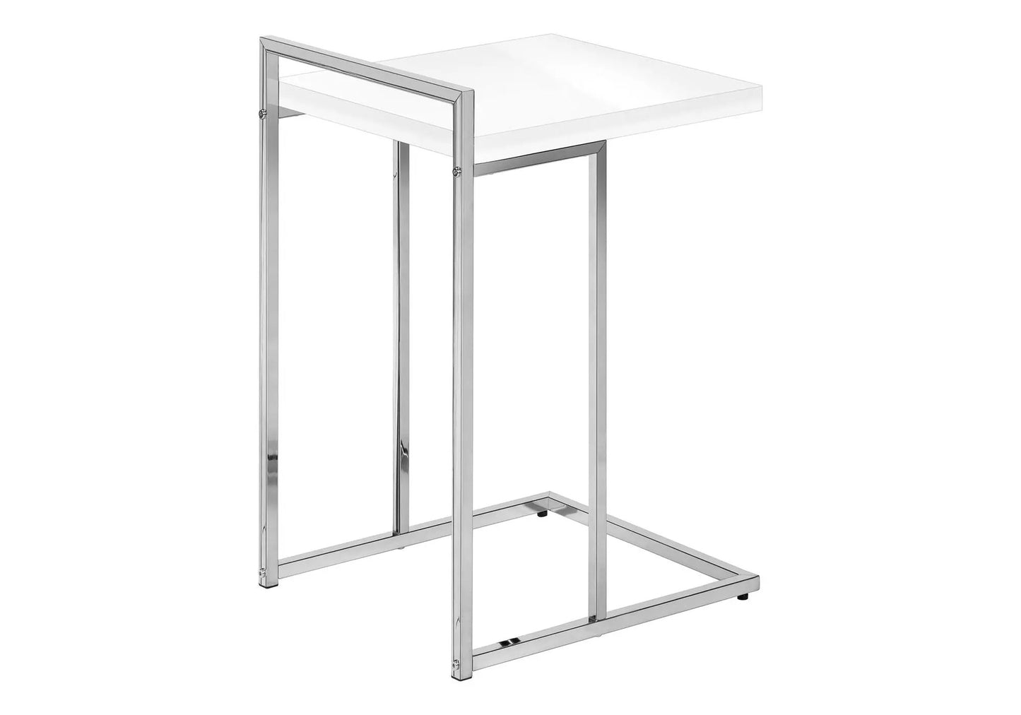 C Shaped Accent Table for Sofas and Beds Modern