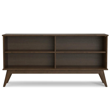 Draper Handcrafted Low Bookcase in Solid Wood