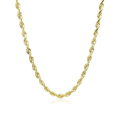 Necklace 3.0mm 10k yellow gold solid diamond cut rope chain Bids.com on Tampa Home & Garden Store