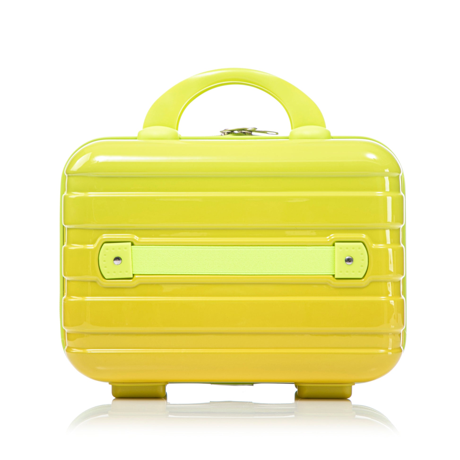 2-piece PC spinner luggage set HouseOfZazla neon lime gradient with lock on Tampa Home & Garden Store