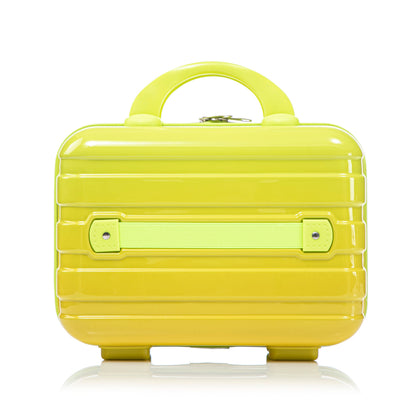 2-piece PC spinner luggage set HouseOfZazla neon lime gradient with lock on Tampa Home & Garden Store