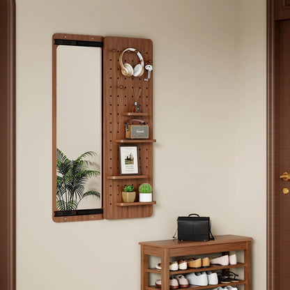 Wall Mounted Full Length Mirror with Hook