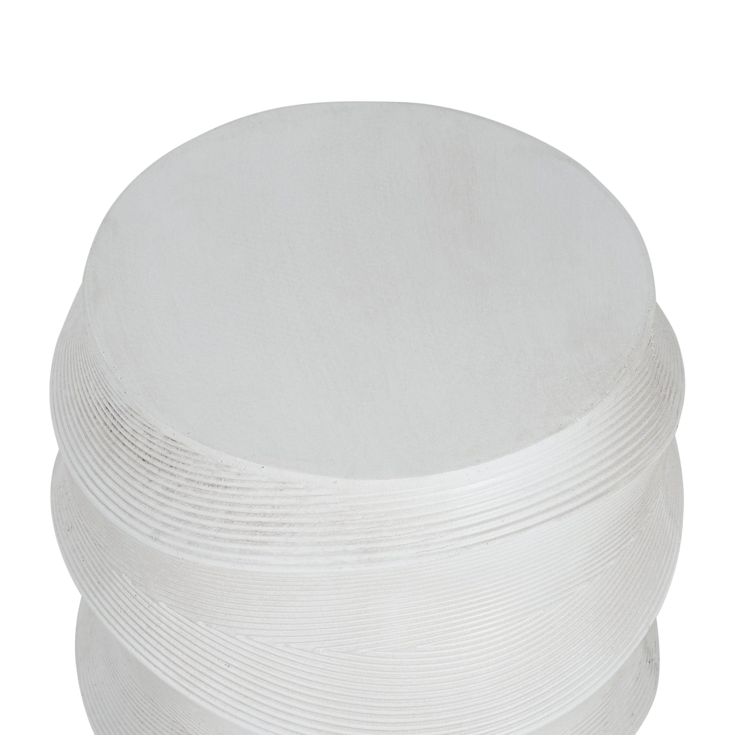 Antique Magnesium Oxide Outdoor and Garden Side Table