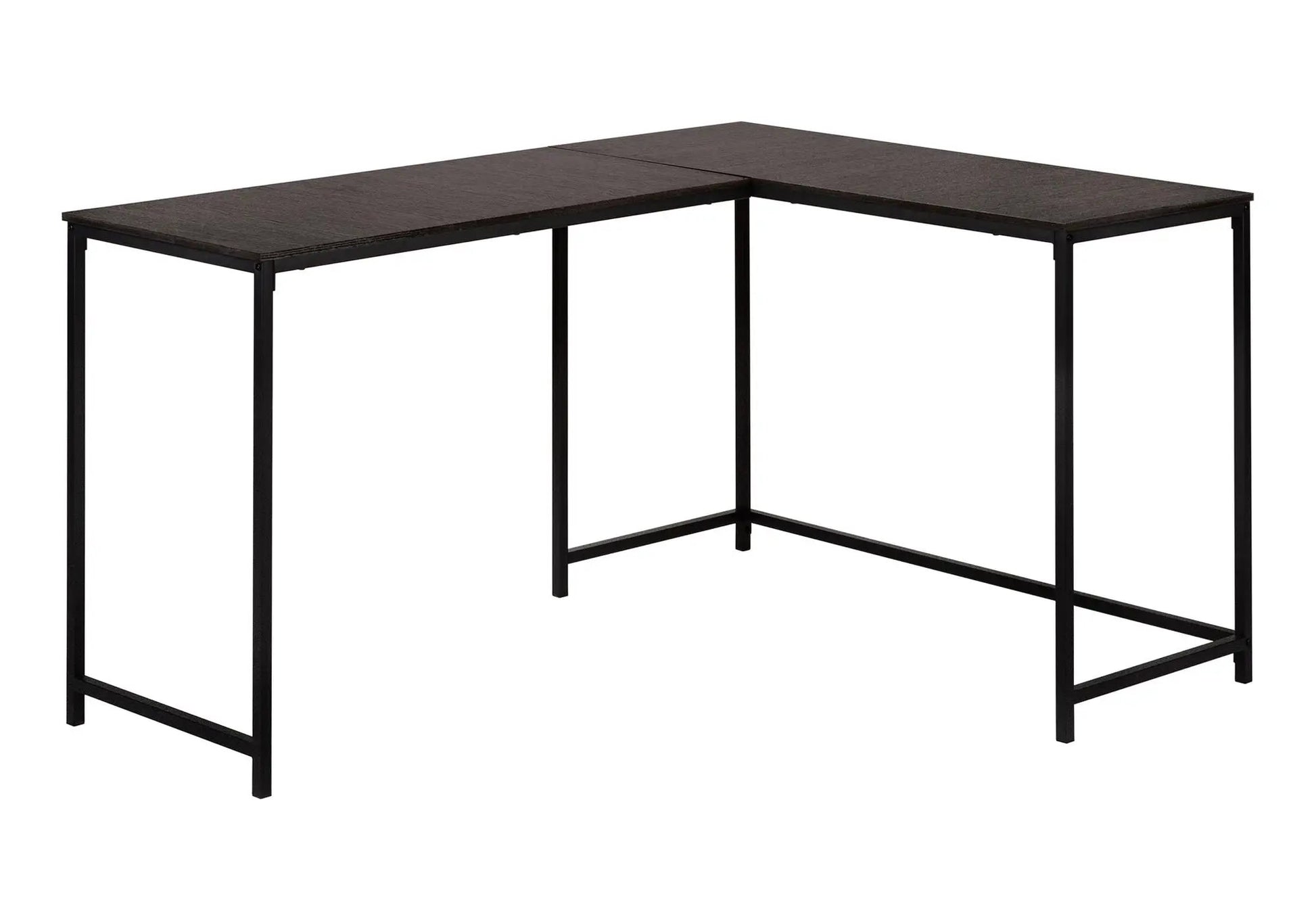 L-shaped corner computer desk marble look top black metal frame Unique Piece Furniture on Tampa Home & Garden Store