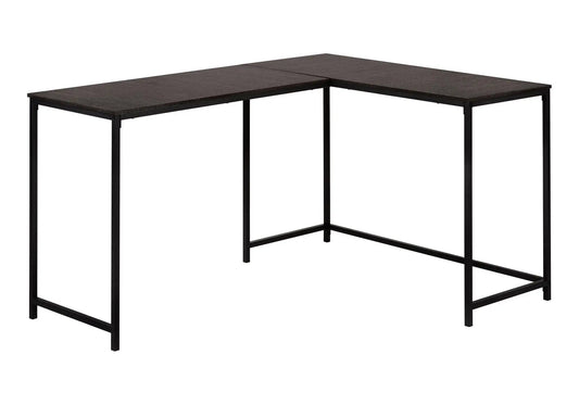 L-shaped corner computer desk marble look top black metal frame Unique Piece Furniture on Tampa Home & Garden Store