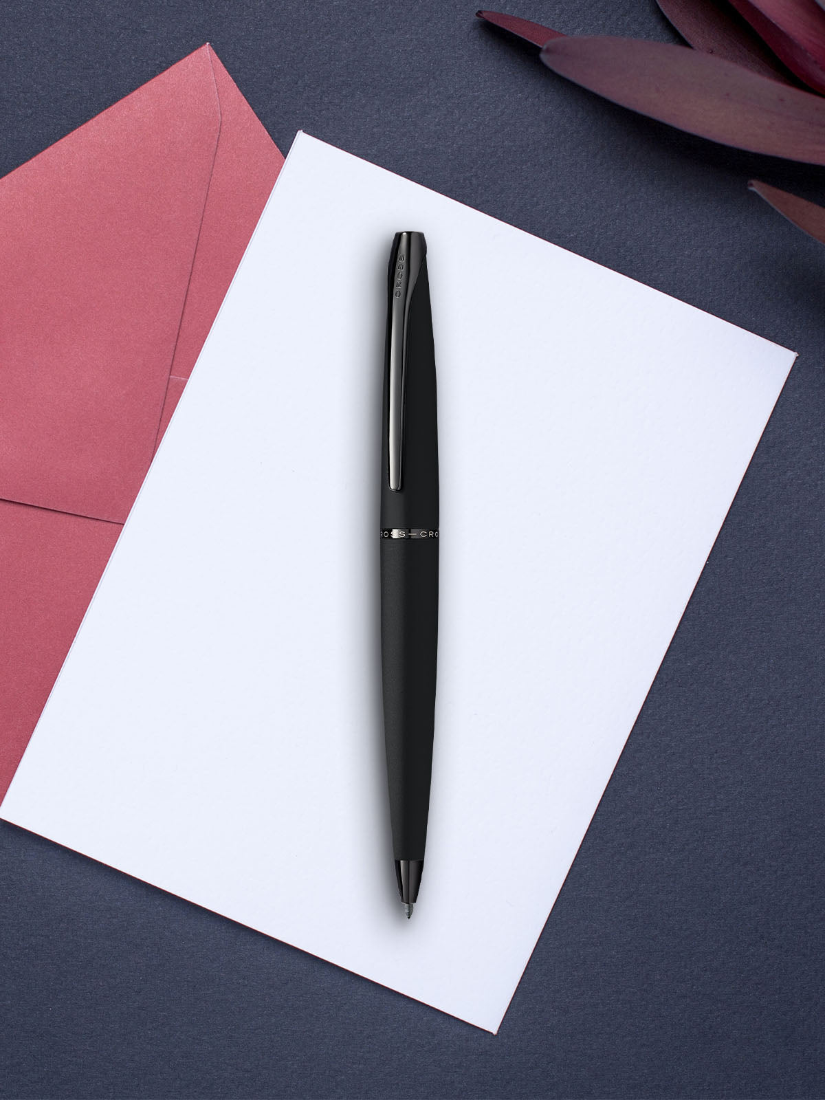 ATX matte black ballpoint pen with black appointments by A.T. Cross on Tampa Home & Garden Store