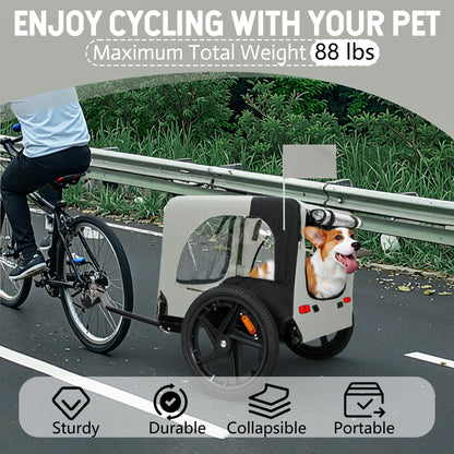 Pet Trailer HouseOfZazla durable collapsible bike trailer with 16-inch wheels on Tampa Home & Garden Store