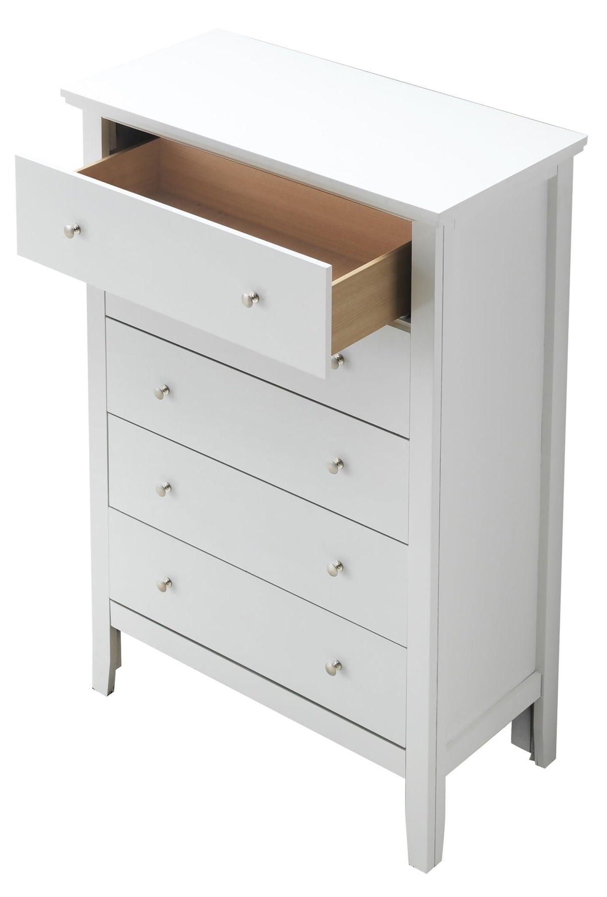 Primo Accent Chest white finish with natural wood interior by HouseOfZazla accent table on Tampa Home & Garden Store