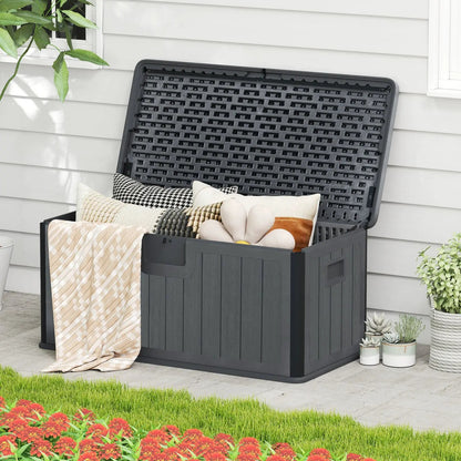 100 Gallon Large Deck Box With Lockable Lid