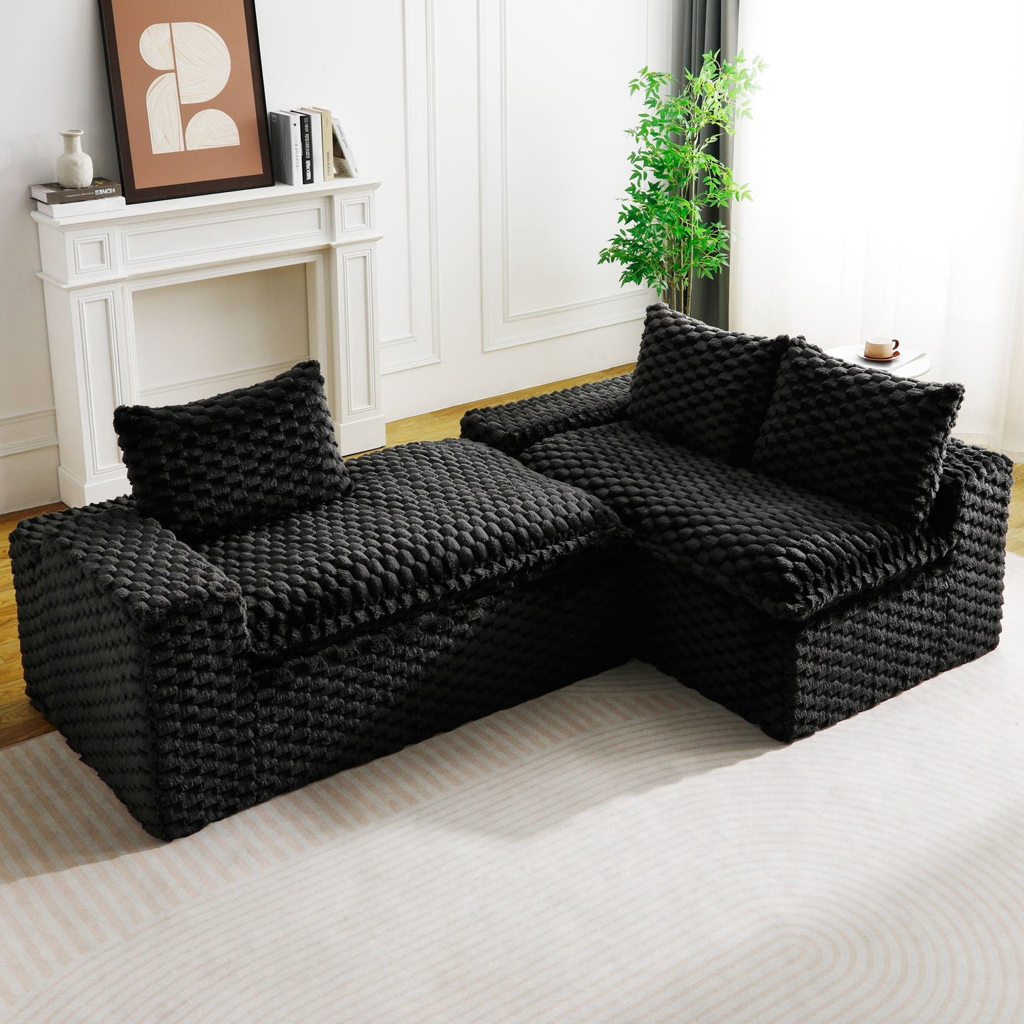 Modular Convertible Sofa and Twin Chaise Lounge