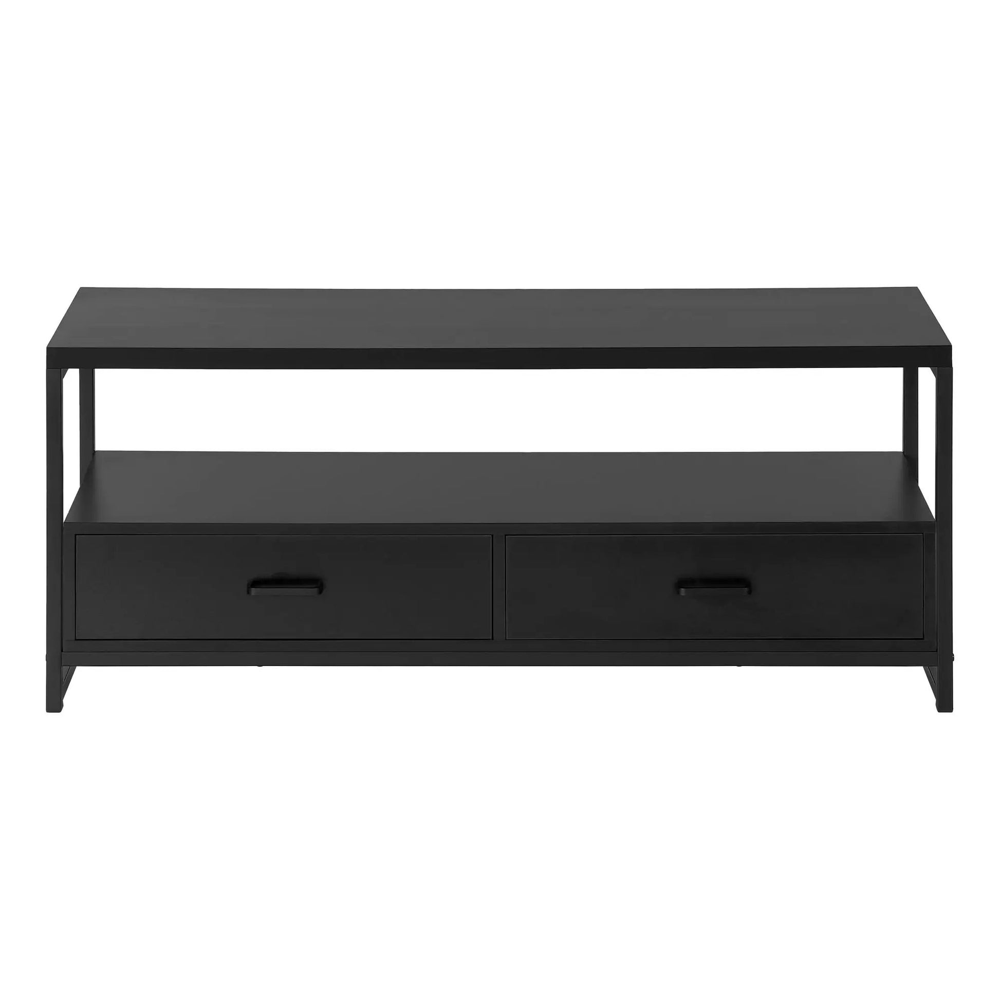 TV stand with drawers, black metal frame, contemporary storage by Unique Piece Furniture on Tampa Home & Garden Store