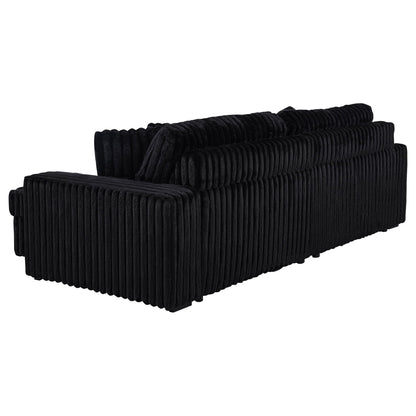 Clifford Black Dual Power Chaise And Recliner