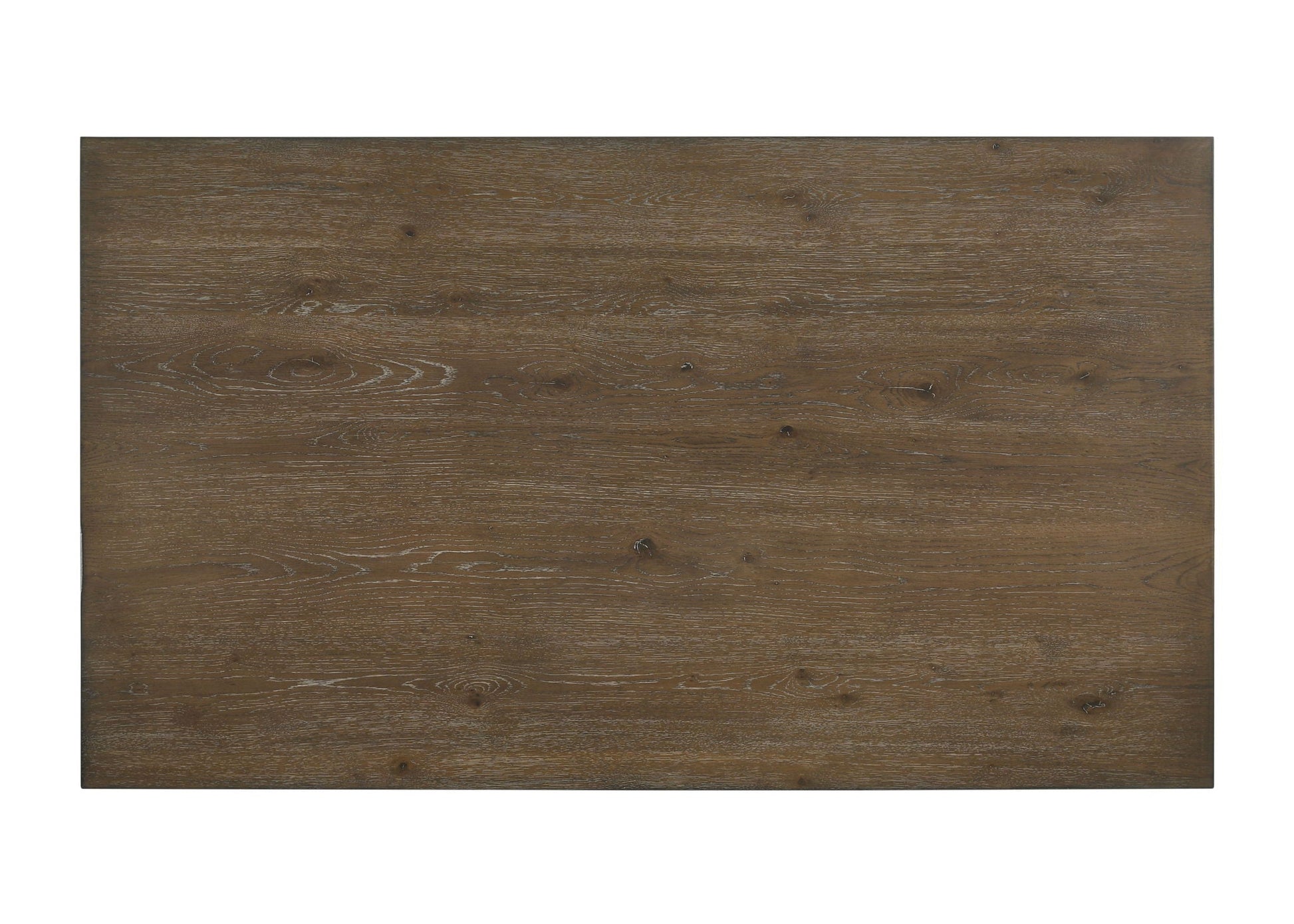 Farren Weathered Oak Dining Table top in dark brown wood grain finish by HouseOfZazla on Tampa Home & Garden Store